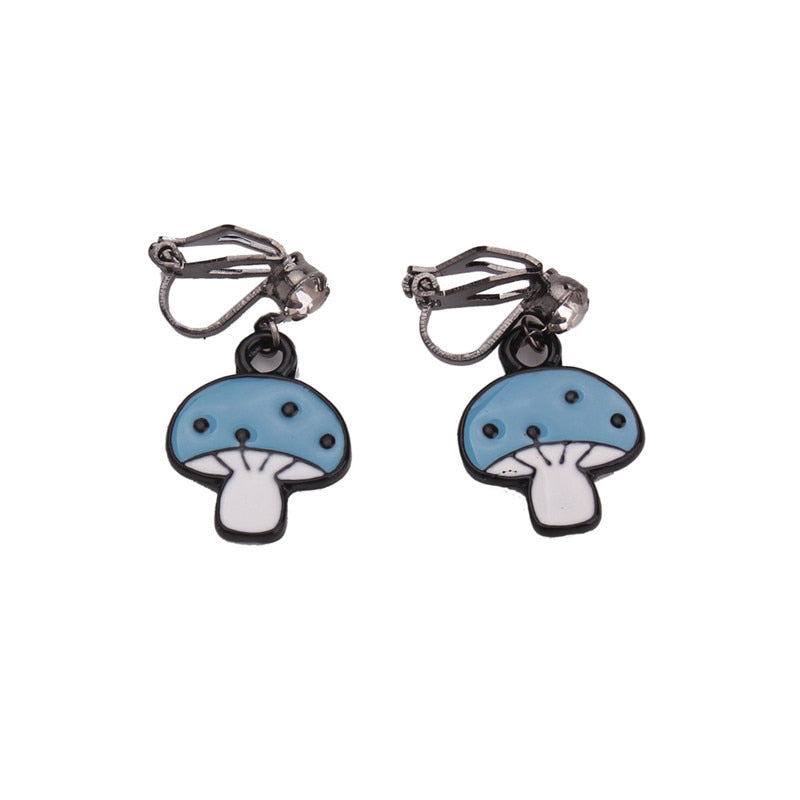 Pendientes de Clip Drag Mushroom