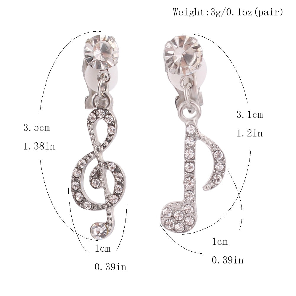 Pendientes de Clip Drag Solfeggio