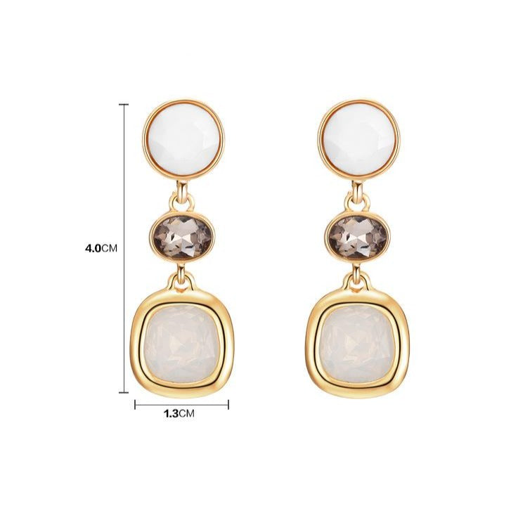 Pendientes de clip Queen Claire