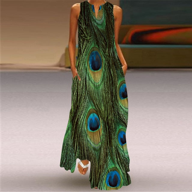 Vestido Drag Peacok
