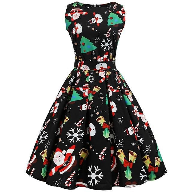 Vestido Vintage Queen Snowman
