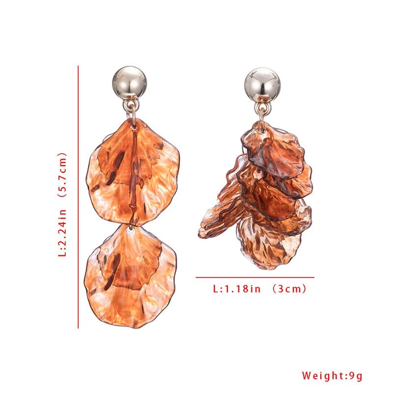 Pendientes de Agujero Drag Amber