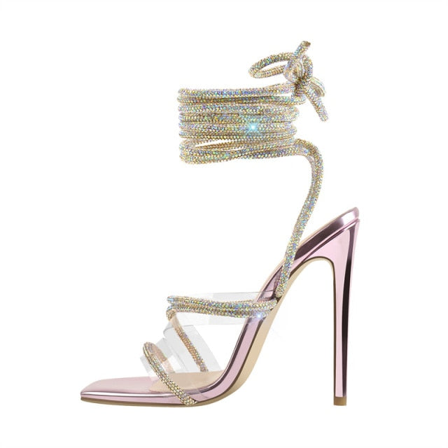 Sandalias Queen Chrystal (4 Colores)
