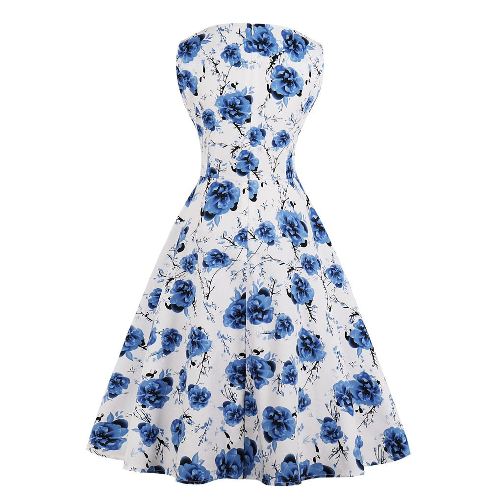 Vestido Vintage Drag Cielo