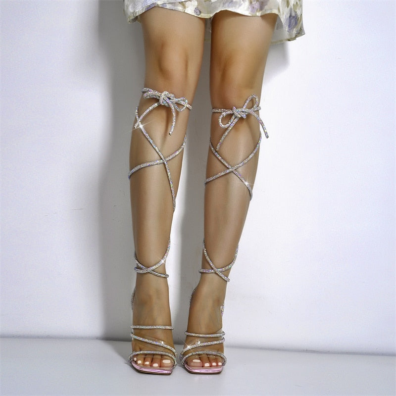 Sandalias Queen Chrystal (4 Colores)
