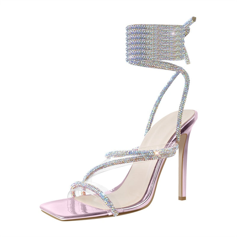 Sandalias Queen Chrystal (4 Colores)