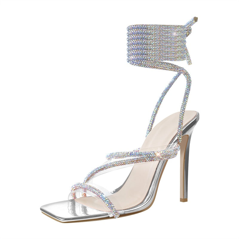 Sandalias Queen Chrystal (4 Colores)