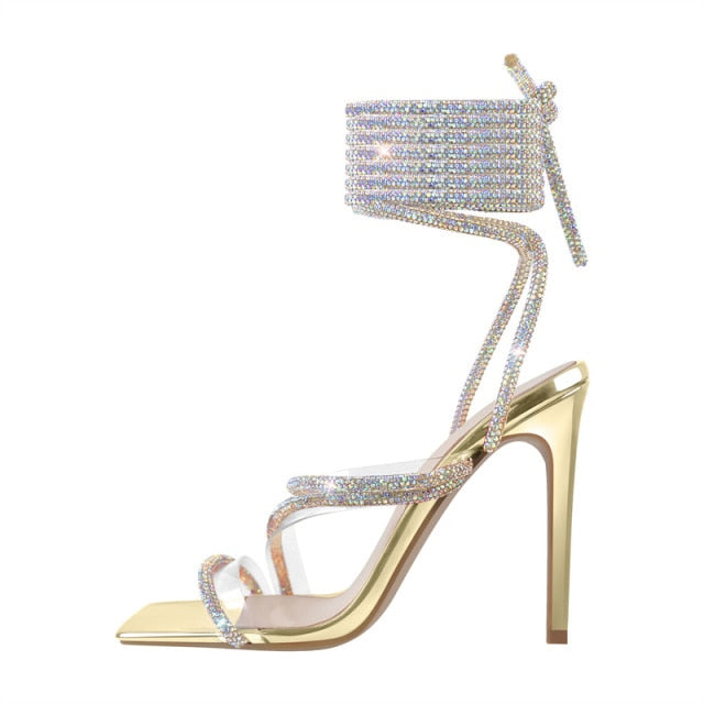 Sandalias Queen Chrystal (4 Colores)