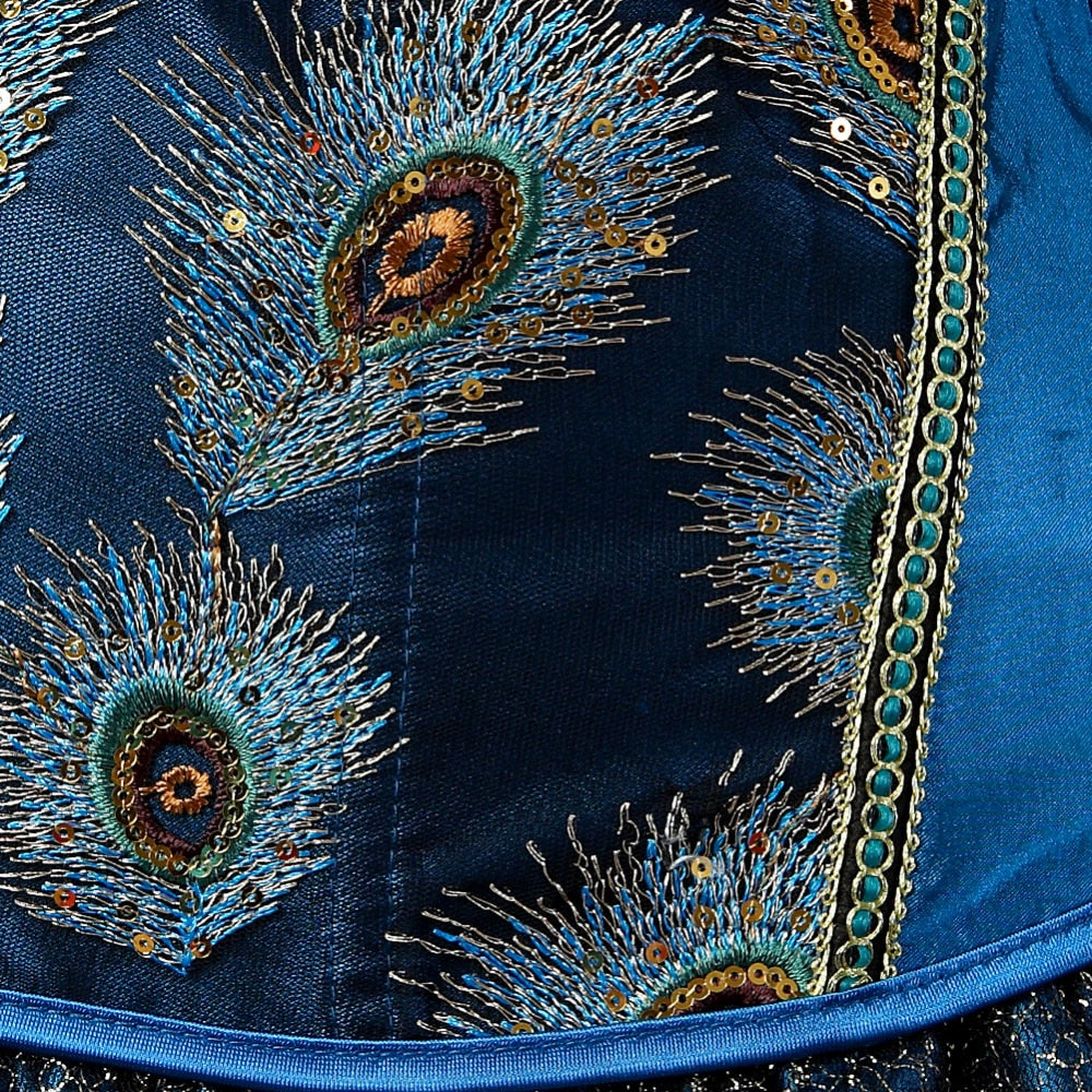 Corset Drag Peacock (Azul)