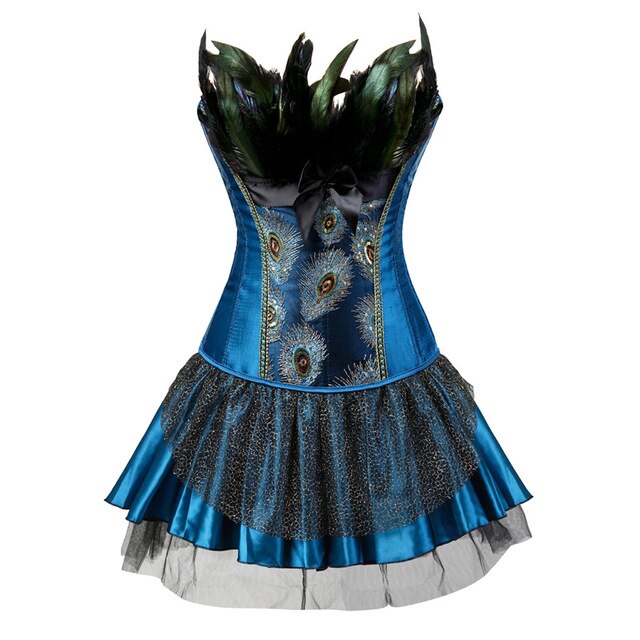 Vestido Corset Drag Peacock (4 Colores)