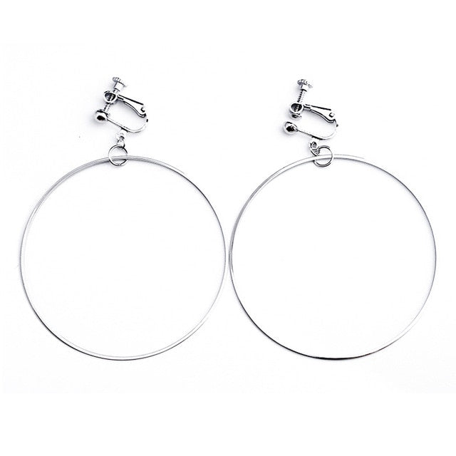 Pendientes de Clip Drag Hoola (Dorados o Plateados)