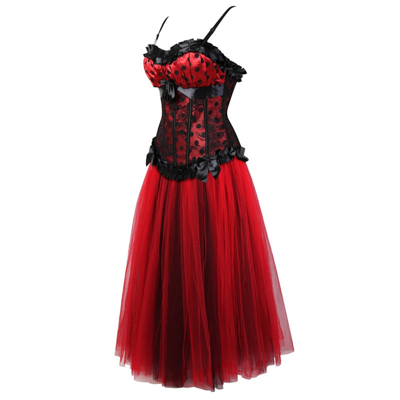 Vestido Corset Drag Ninette (Rojo)
