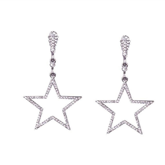 Pendientes de Clip Queen Stars