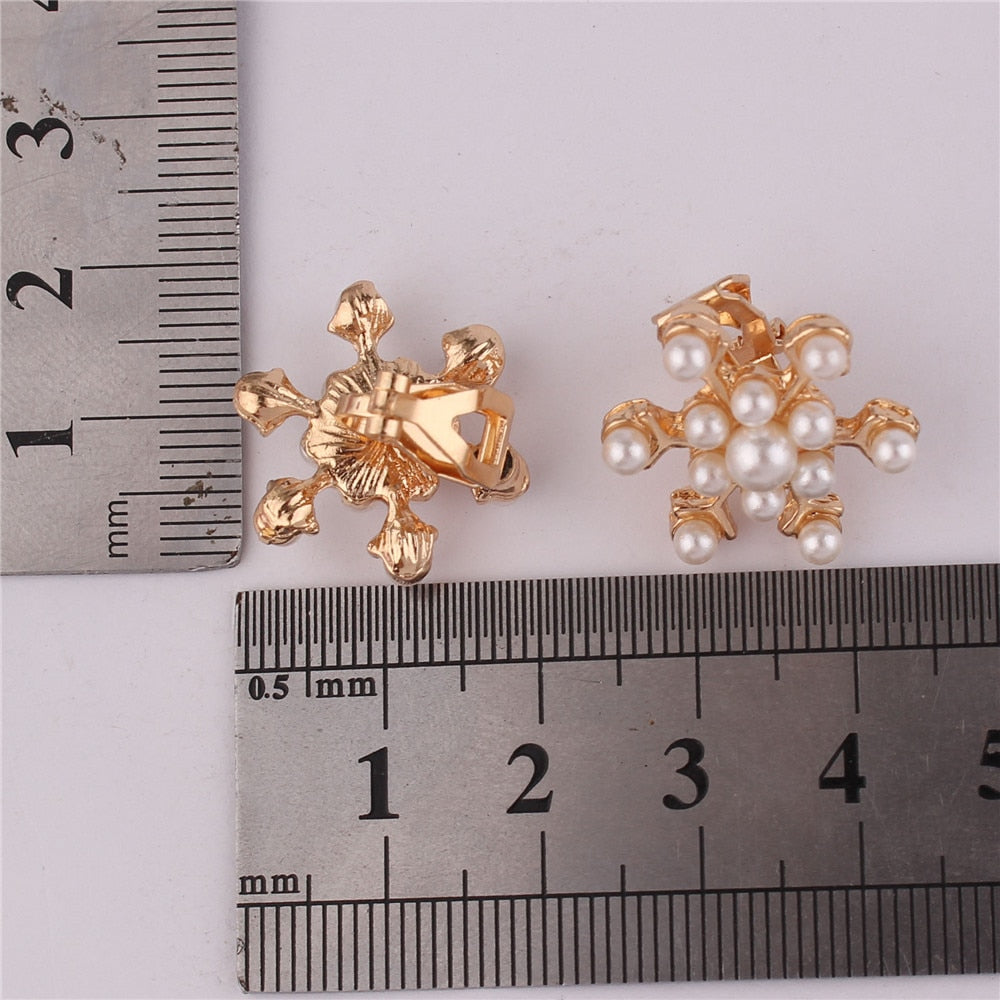 Pendientes de Clip Drag Snowflake