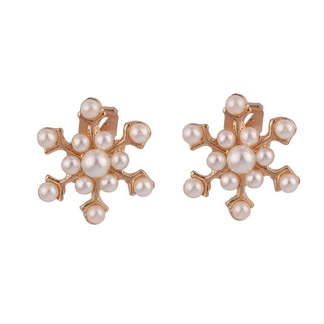 Pendientes de Clip Drag Snowflake