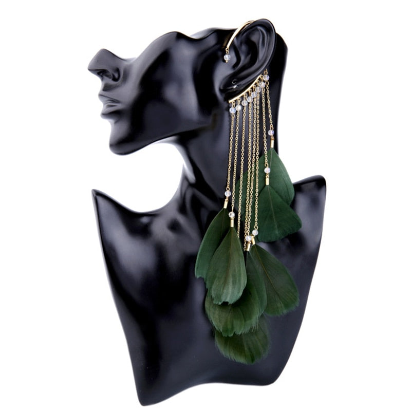 Pendientes de Clip Drag Mohegan (5 Colores)