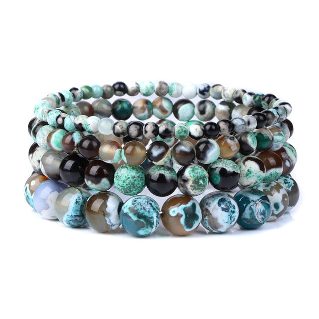 Pulsera Queen Ágata de Fuego (Verde)