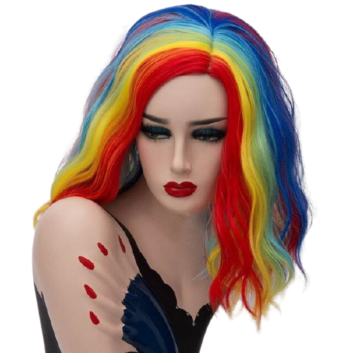 Peluca Queen Nevada (Arcoiris)