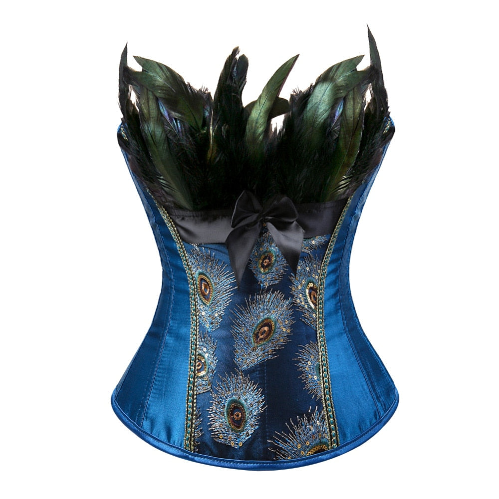 Corset Drag Peacock (Azul)