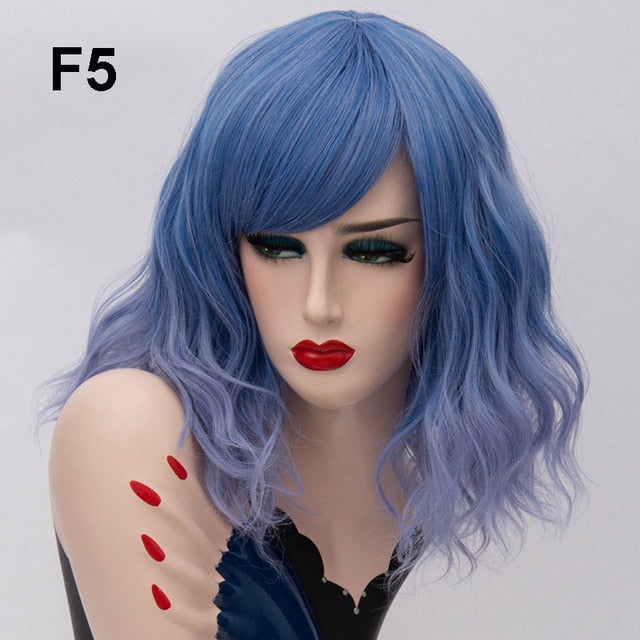 Peluca Queen Mulan (Azul claro)