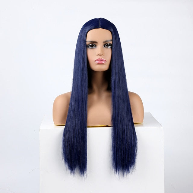 Peluca Queen Wiebke (Azul marino)