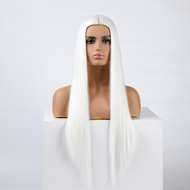 Peluca Queen Wiebke (Blanco)