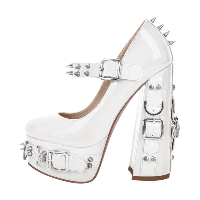 Zapatos Queen Pikkapinch (Blanco)
