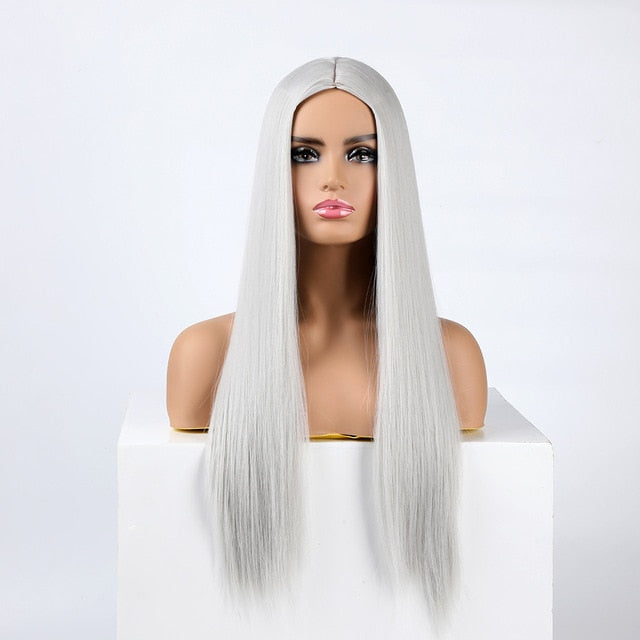 Peluca Queen Wiebke (Blanco platino)
