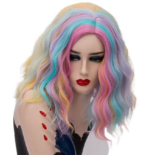 Peluca Queen Nevada (Multicolor claro)