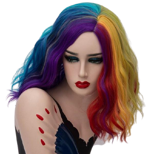 Peluca Queen Nevada (Multicolor oscuro)