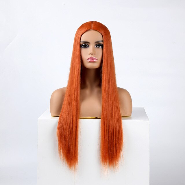 Peluca Queen Wiebke (Naranja)
