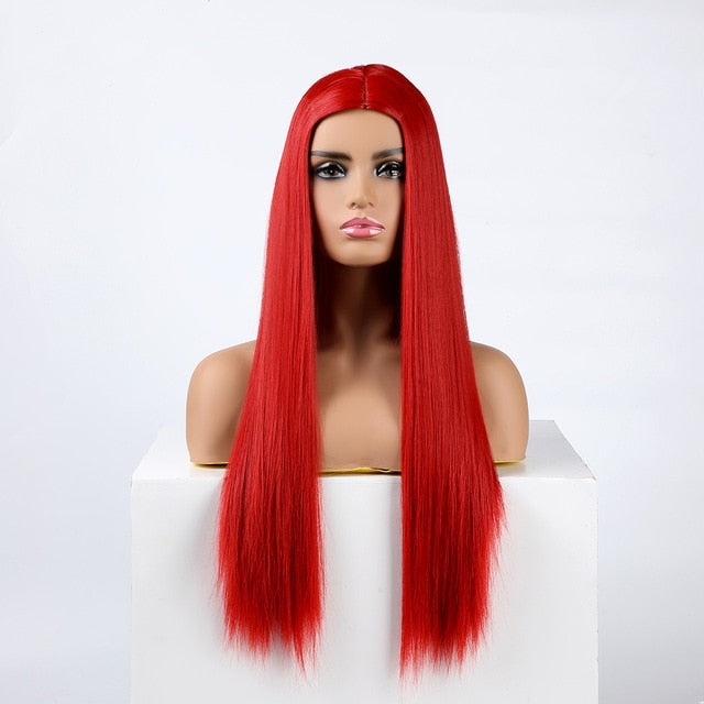 Peluca Queen Wiebke (Rojo)
