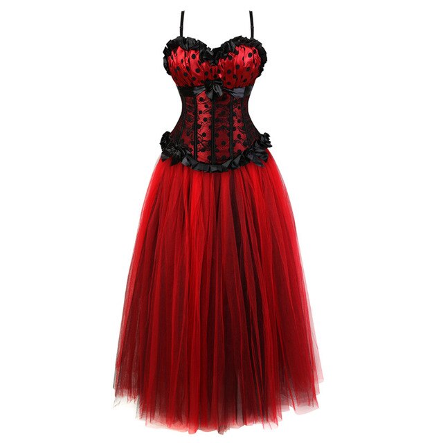 Vestido Corset Drag Ninette (Rojo)