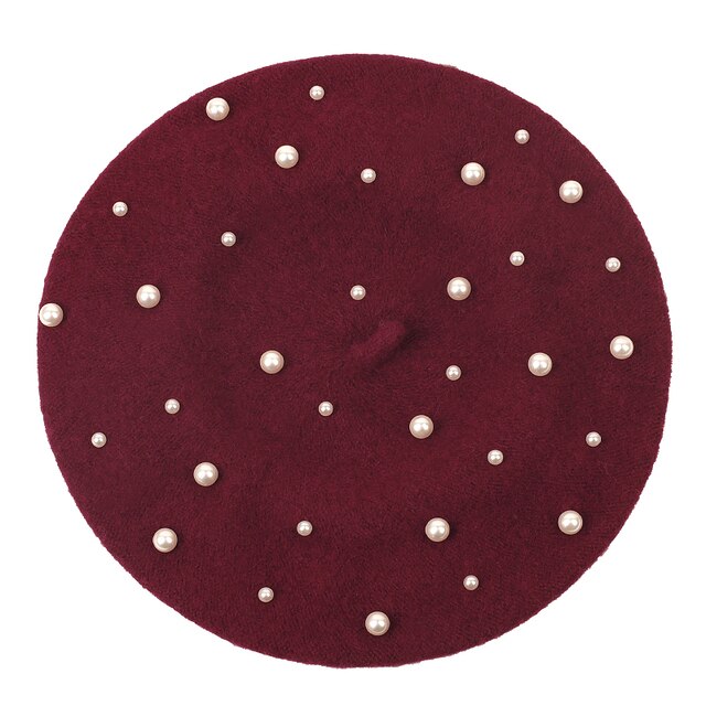 Boina Queen Texas (Rojo vino)