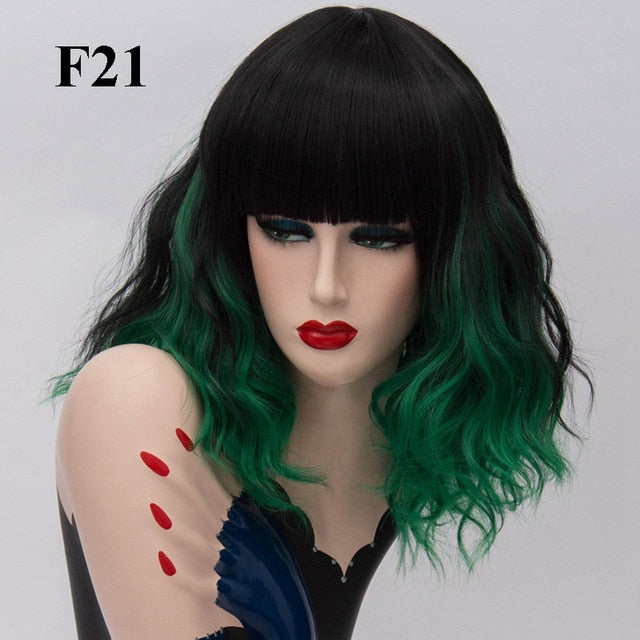 Peluca Queen Kumara (Verde oscuro)