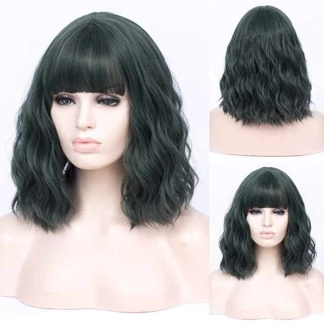 Peluca Queen Cleo (Verde oscuro)