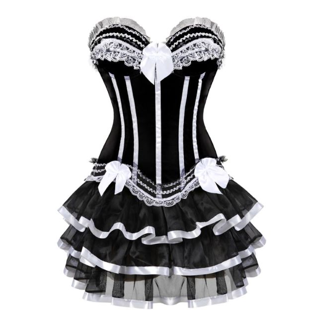 Vestido Corset Drag Timon (Blanco)