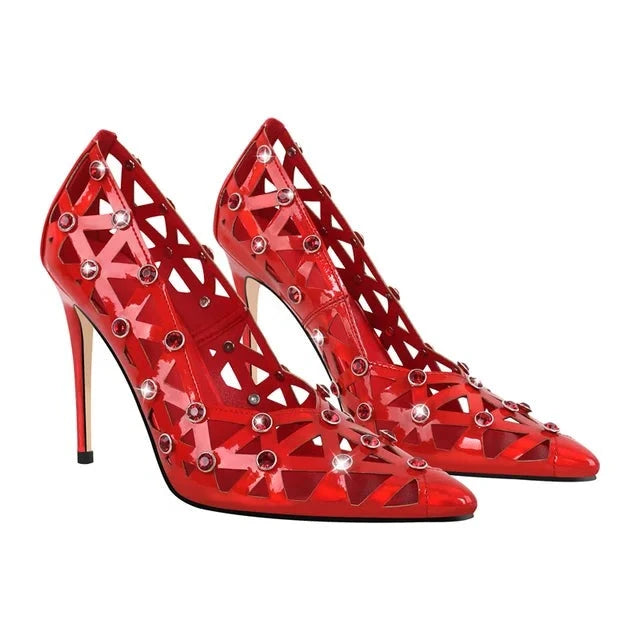Zapatos Queen Thaxsa (Rojo)