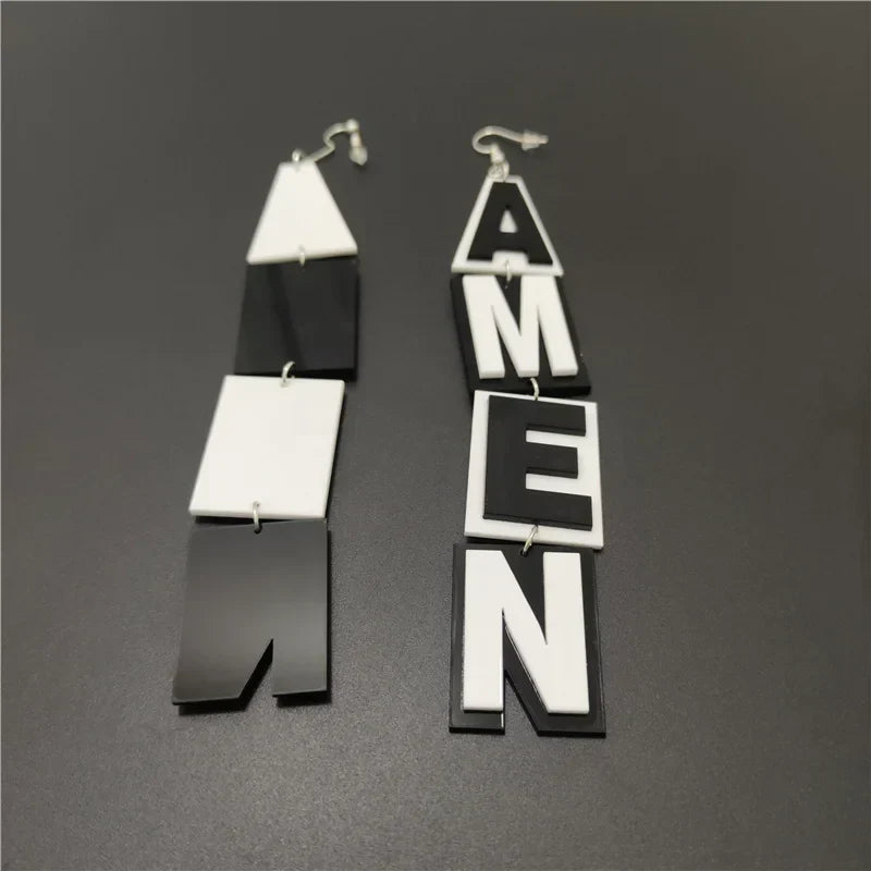 Pendientes de agujero Queen Amen
