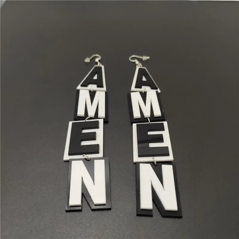 Pendientes de agujero Queen Amen