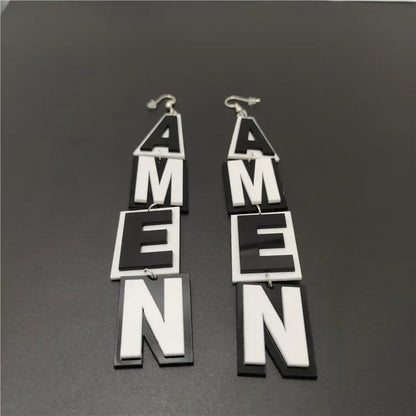Pendientes de agujero Queen Amen