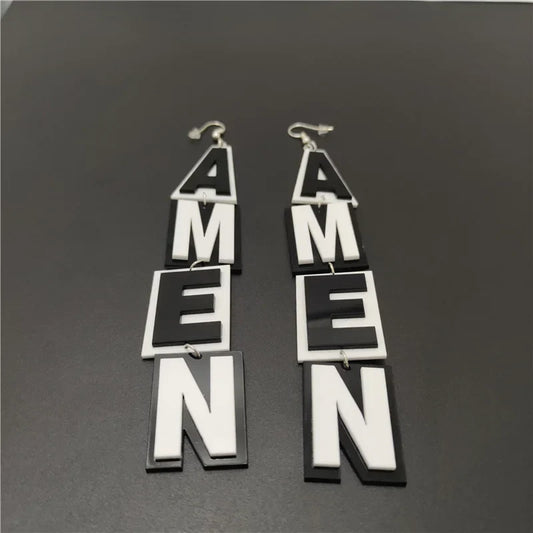 Pendientes de agujero Queen Amen