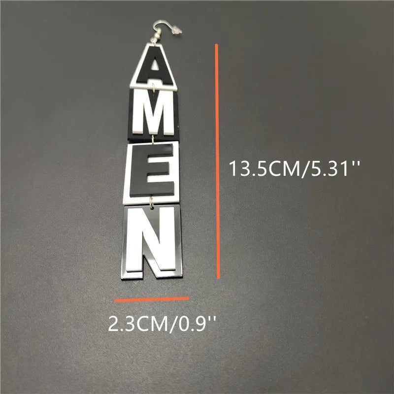 Pendientes de agujero Queen Amen