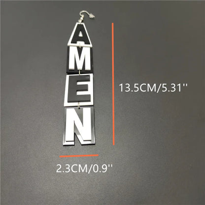 Pendientes de agujero Queen Amen