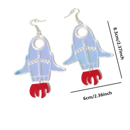 Pendientes de agujero Queen Rocket