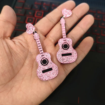 Pendientes de agujero Queen Guitar