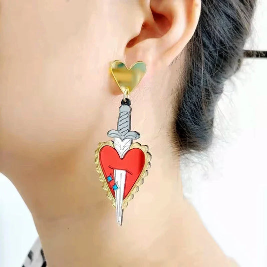 Pendientes de agujero Queen Stabbed