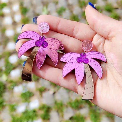 Pendientes de agujero Queen Palm