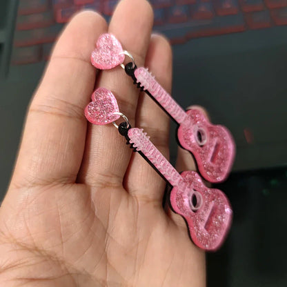 Pendientes de agujero Queen Guitar