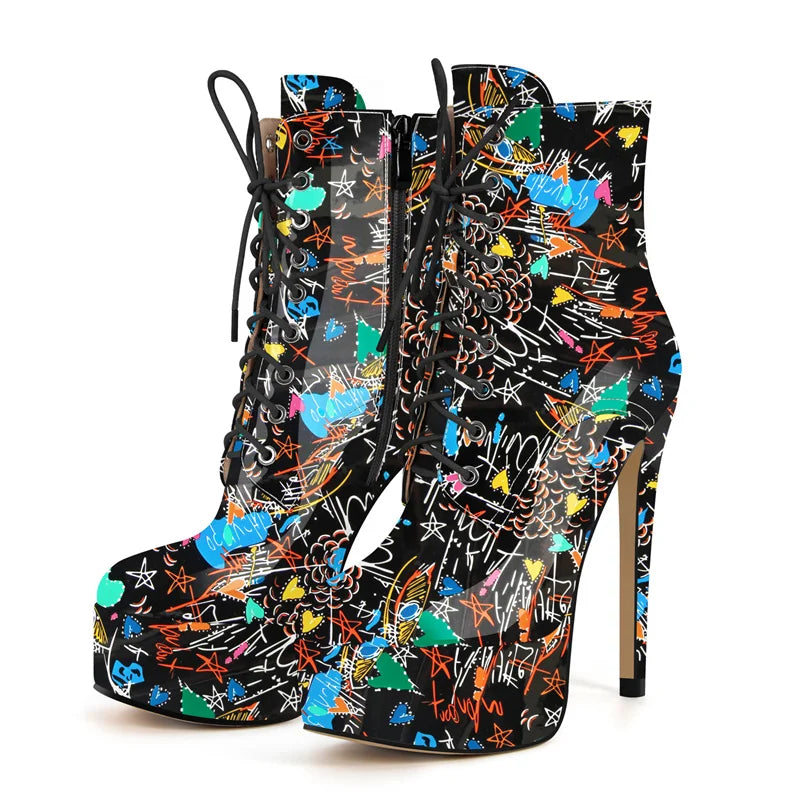 Botas Queen Graffiti